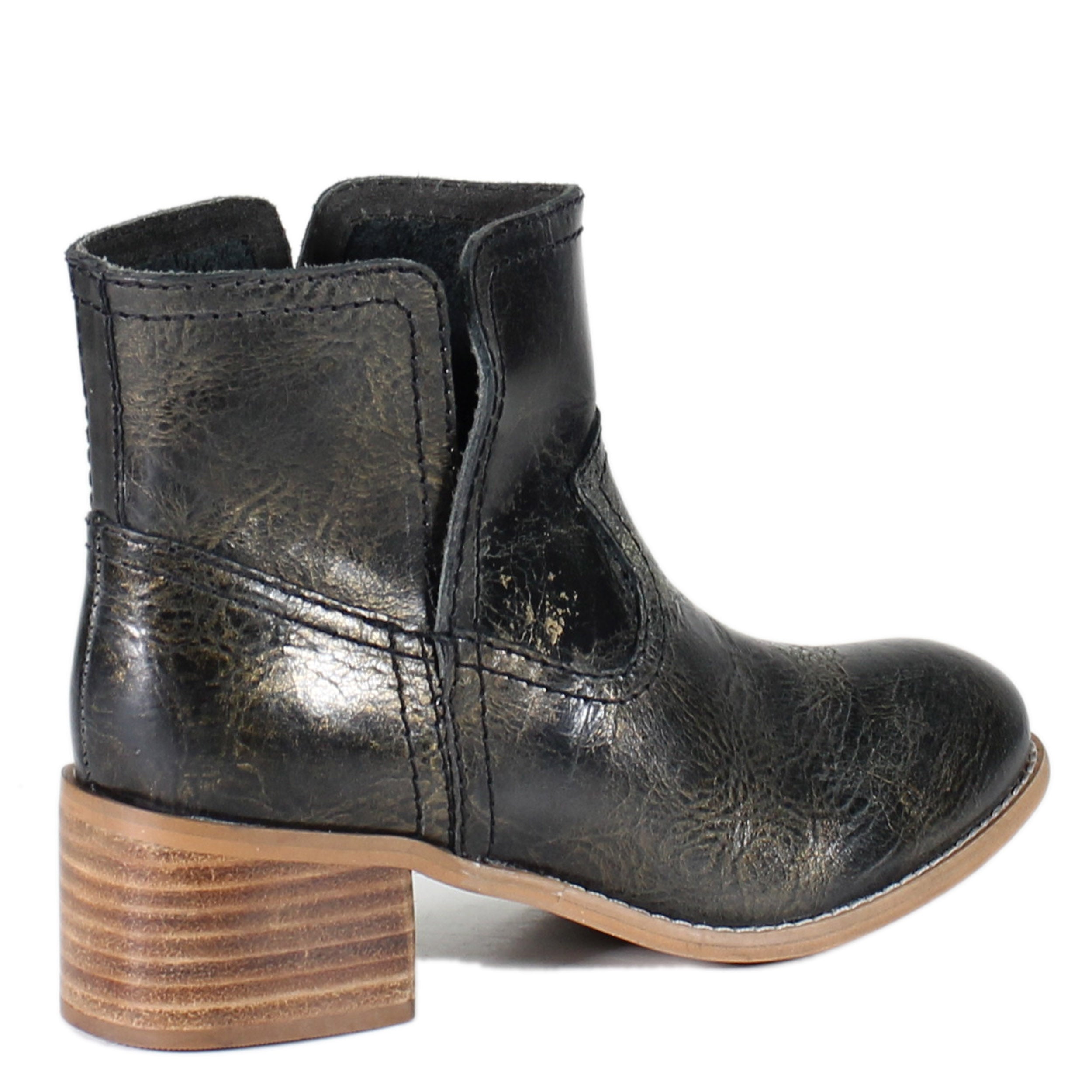 Diba True Classic Women s WALNUT GROVE Hand Distressed Genuine Leather Western Ankle Bootie Diba Shoes