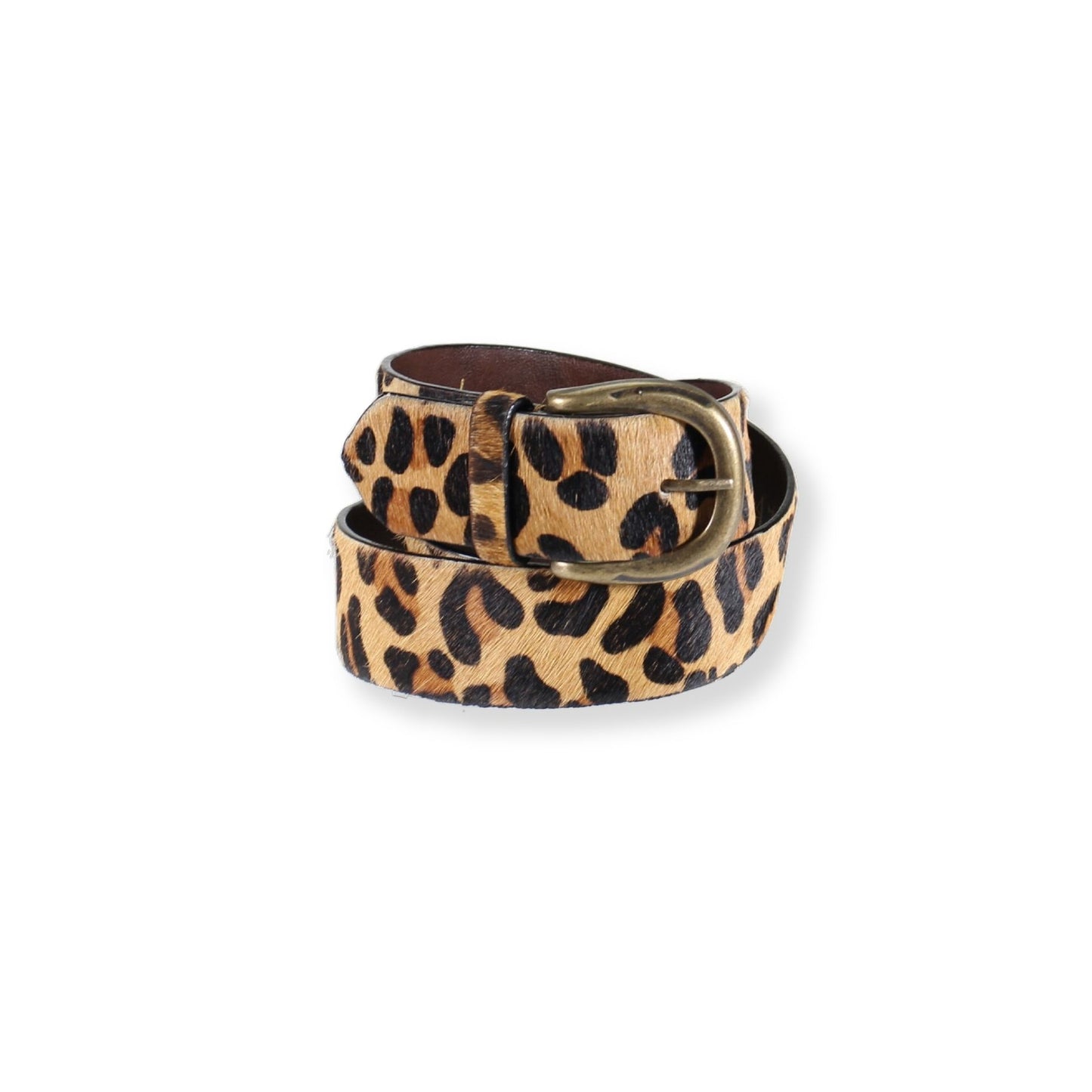 Tan / Black Large Leopard Print (Cow Hair)